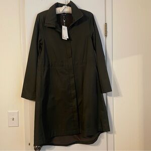 Eileen Fisher Dark Green Trench Coat